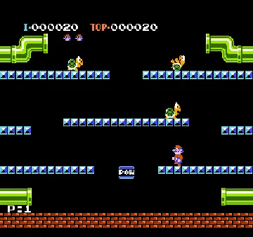 Mario Bros. (USA) (e-Reader Edition) screen shot game playing